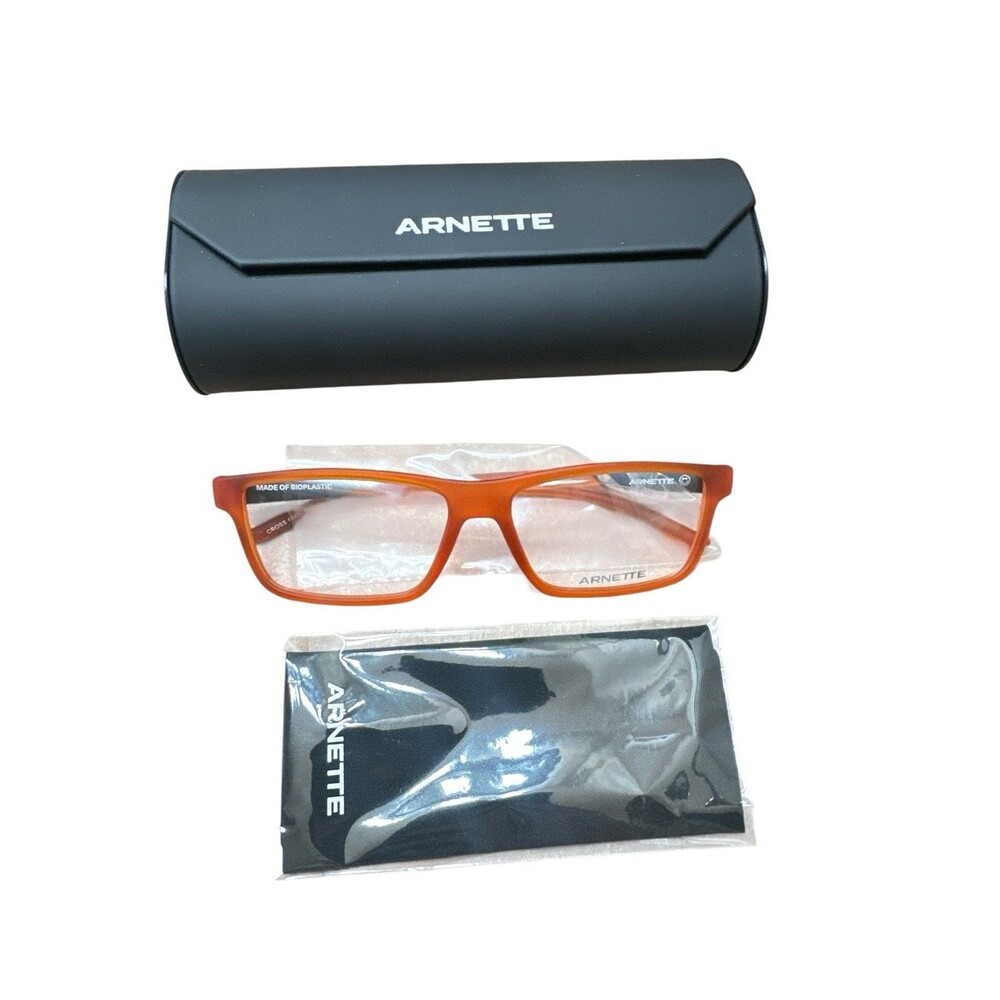 NEW ARNETTE AN7216 2763 Cross Fade II Transparent Orange 56 mm Unisex Glasses